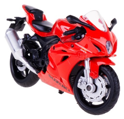 SUZUKI GSX-R1000 KOVOVÝ MODEL OMŠA 1:18 ČERVENÁ