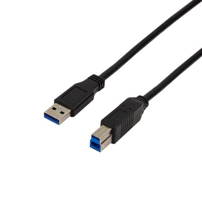 Kabel USB-A do USB-B 1m LogiLink USB 3.0 A-B SuperSpeed 5Gbps Ekranowany