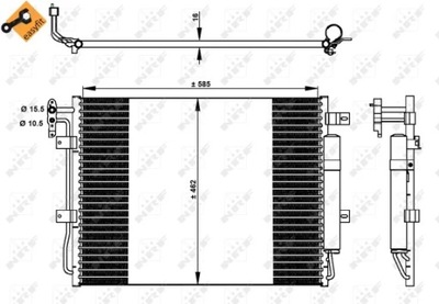 NRF 350330 КОНДЕНСАТОР, КОНДИЦІОНЕР