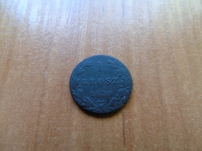 1 grosz polski 1839 roku