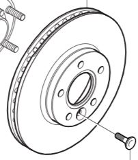 Диск гальмівна 31499996 volvo s80 фото №1