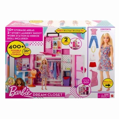ND17_ZB-146849 Barbie Garderoba Barbie Zestaw + lalka HGX57 MATTEL