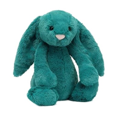 MASKOTKA PLUSZAK KRÓLIK BUNNY TURKUS MORSKI XL 35 cm