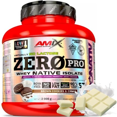 Białko bez Cukru Whey Zero Pro Natywne Amix 2000g