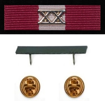 Baretki Medal za długoletnią służbę srebrny XX PIN