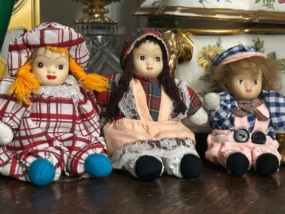 LALKA KOLEKCJONERSKA PORCELANOWA GŁOWA - 3 SZT