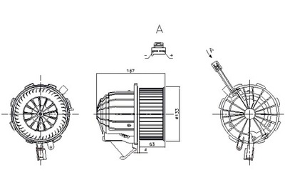 NISSENS VENTILADOR SOPLADORES AUDI A4 ALLROAD B8 A4 B8 A5 Q5 PORSCHE  