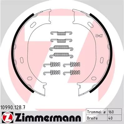 КОЛОДКИ HAM.MERCEDES 10990.128.7 ZIMMERMANN