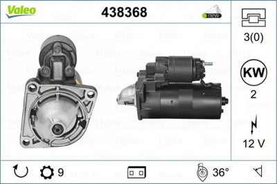 VAL438368 СТАРТЕР ALFA 145 1,9JTD 99-