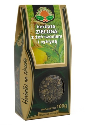 Herbata Zielona z żeń-szeniem i cytryną 100g