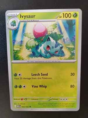 Ivysaur Pokemon 151 2023 rok 002/165 POKEMON TCG