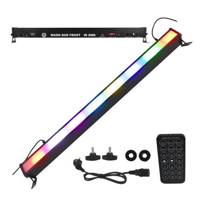 LISTWA OŚWIETLENIOWA LED BAR RGB 240X1.5W OŚWIETLENIE SCENICZNE DMX + PILOT