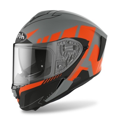 Kask moto z blendą,pinlock AIROH SPARK ORANGE M