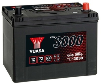 АКУМУЛЯТОР YUASA 72AH 630A YBX3030 DOJ+WYM LDZ