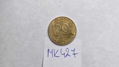 Moneta francuska 20 centimes 1978 MK427