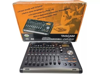 TASCAM DP-03SD CYFROWE PORTASTUDIO CYFROWY REJESTRATOR 8-ŚCIEŻKOWY PUDEŁKU