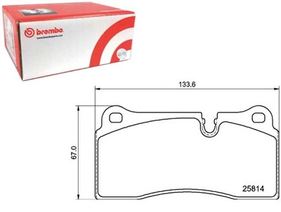 КОЛОДКИ ТОРМОЗНЫЕ BMW 2 КУПЕ F22 F87 10 12- BREMBO BREMBO