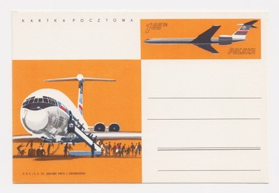 Cp515 kartka pocztowa PLL LOT 1972