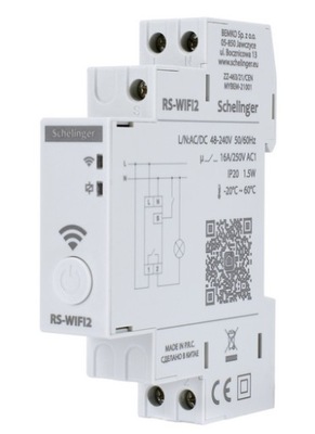 ASTRONOMICZNY PROGRAMATOR CZASOWY WIFI JEDNOKANAŁ 48-240V AC/DC SCHELINGER