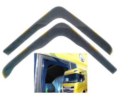 DEFLECTORES VENTANAS DAF XG XG+ XF DE 2021R. CON KAMERAMI  