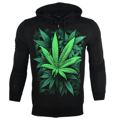 Bluza świecąca w ciemności marihuana zioło r.M