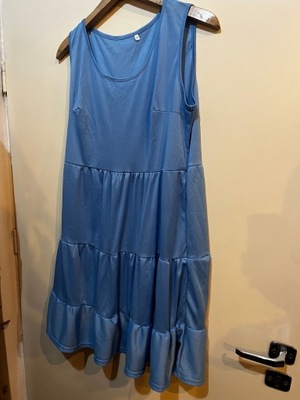 Sukienka letnia niebieska XXL
