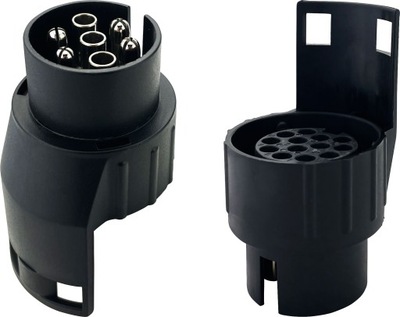 ADAPTADOR ADAPTADOR ENCAJES DE BARRA DE REMOLQUE 7/13 PIN 12V CLAVIJA RANURA REDUCTOR  