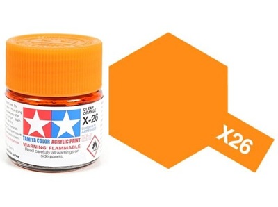 Tamiya 81026 X-26 Clear Orange 23ml