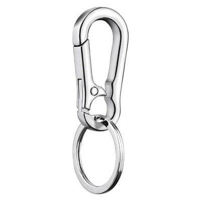 5Pcs Gourd Buckle Keychains Climbing Hook Stainless Steel Car Strong 