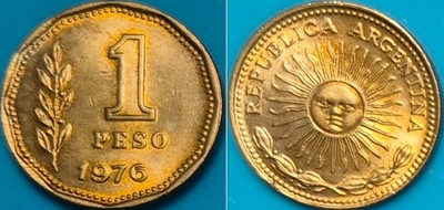 Argentyna 1 peso 1976r. KM 69