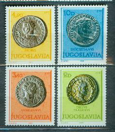 JUGOSŁAWIA** Rzymskie monety Mi 1838-41