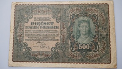 BANKNOT 500 MAREK POLSKICH 1919 BN219933