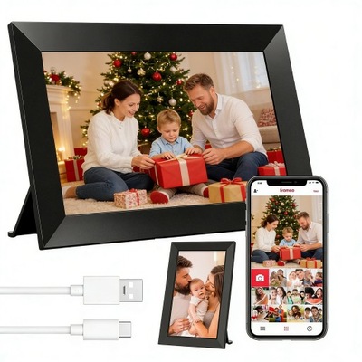 RAMKA CYFROWA 10.1 CALI WIFI 32GB PAMIĘCI APLIKACJA FRAMEO