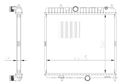 NRF AUŠINTUVAS VARIKLIO VANDENS DS DS 5 CITROEN DS5 PEUGEOT 3008 2.0D 