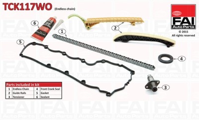 FAI AUTOPARTS TCK117WO КОМПЛЕКТ ЦЕПИ ГРМ