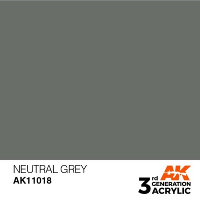AK Interactive 11018 Farba akrylowa Neutral Grey 17ml
