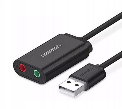 Zewnętrzna karta dźwiękowa USB UGREEN 15cm