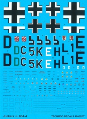 Techmod 48032 1/48 Junkers Ju-88A-4