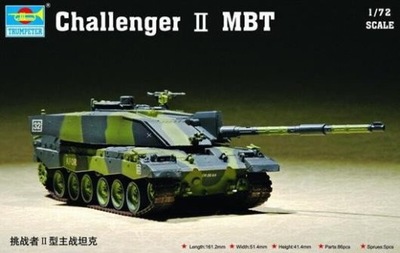 TRUMPETER CHALLENGER II MBT 07214 SKALA 1:72