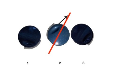 Заглушка фаркоп перед 90586609 opel vectra b фото №1