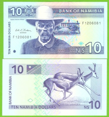 NAMIBIA 10 DOLLARS 1993 P-1 UNC