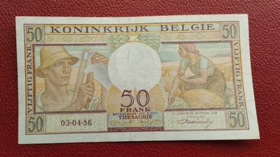 50 FRANKÓW BELGIA 1956 st.-2