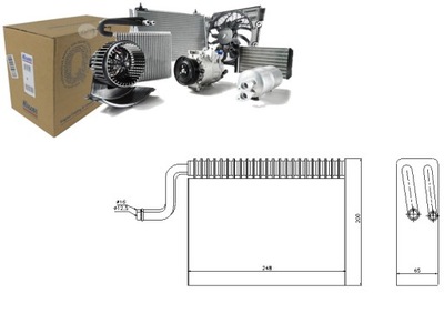 Nissens испаритель кондиционера opel combo, corsa b, фото №1