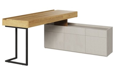 Komplet biurko z szafką stojącą STYL MODERN loft