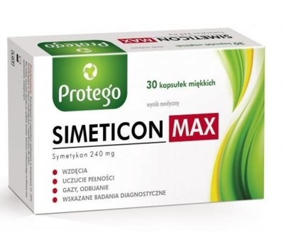 Protego Simeticon max wzdęcia gazy odbijanie 30 kapsułek