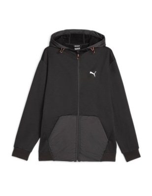 Bluza męska Puma Open Road Full-Zip Hoodie DK Czarny XXL