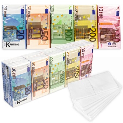 Chusteczki higieniczne KING OF MONEY EURO KARIKA