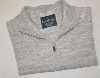 CANDA bluzka sweter golf szara L