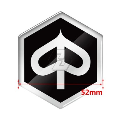 3D MOTOCICLETA LOGOTIPO SYMBOL FORRO Z PEGADURA DO PIAGGIO LIBERTY PK 50-125~23574  