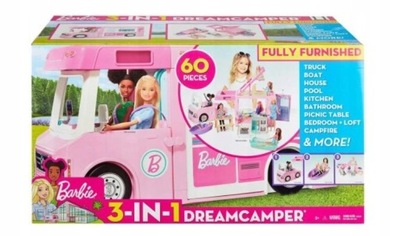 Barbie Kamper 3w1 GHL93 mattel camper Auto Pojazd